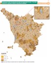 Mappa della concentrazione di radon nei Comuni della Toscana - anni 2007-2010