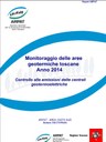 Monitoraggio delle aree geotermiche toscane - Anno 2014