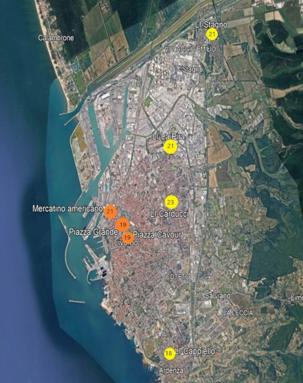 mappa PM10 livorno