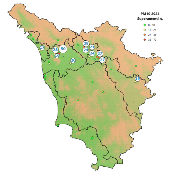 cartina regionale superamenti - 6